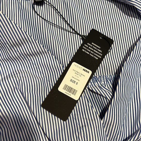 FASHION NOVA Striped Top NWT - Picture 3 of 6